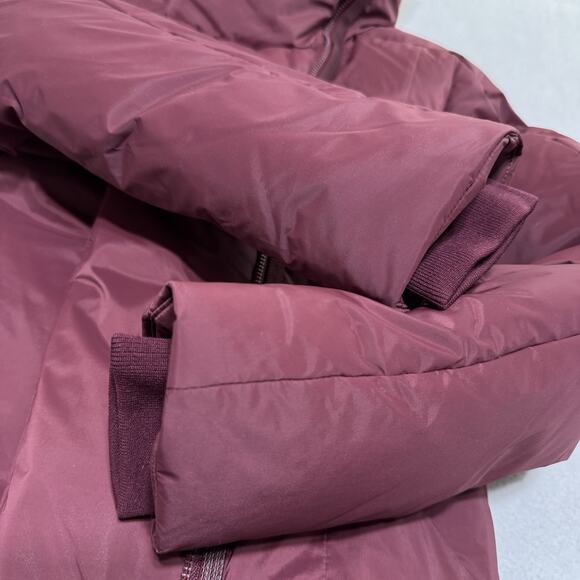 WHITESKY Women’s XXS Packable Down Jacket Maroon Puffer Coat Windbreaker NWT - Picture 14 of 15